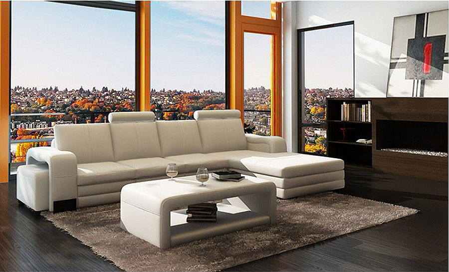 Janice - 3SC - Leather Sofa Lounge Set